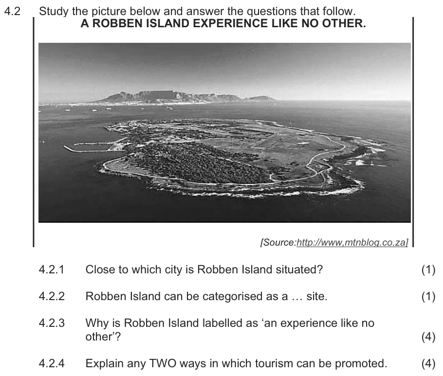 Grade 12 Economics Tourism practice question